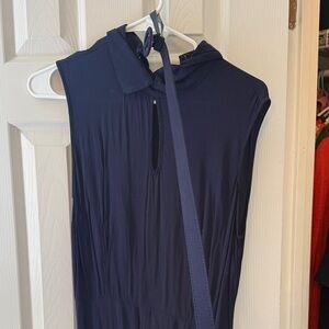 Collectif Navy Keyhole Sleeveless Dress